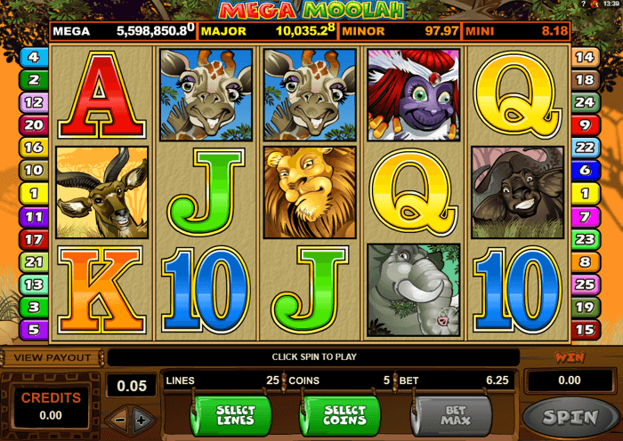 Mega Moolha jackpot slot